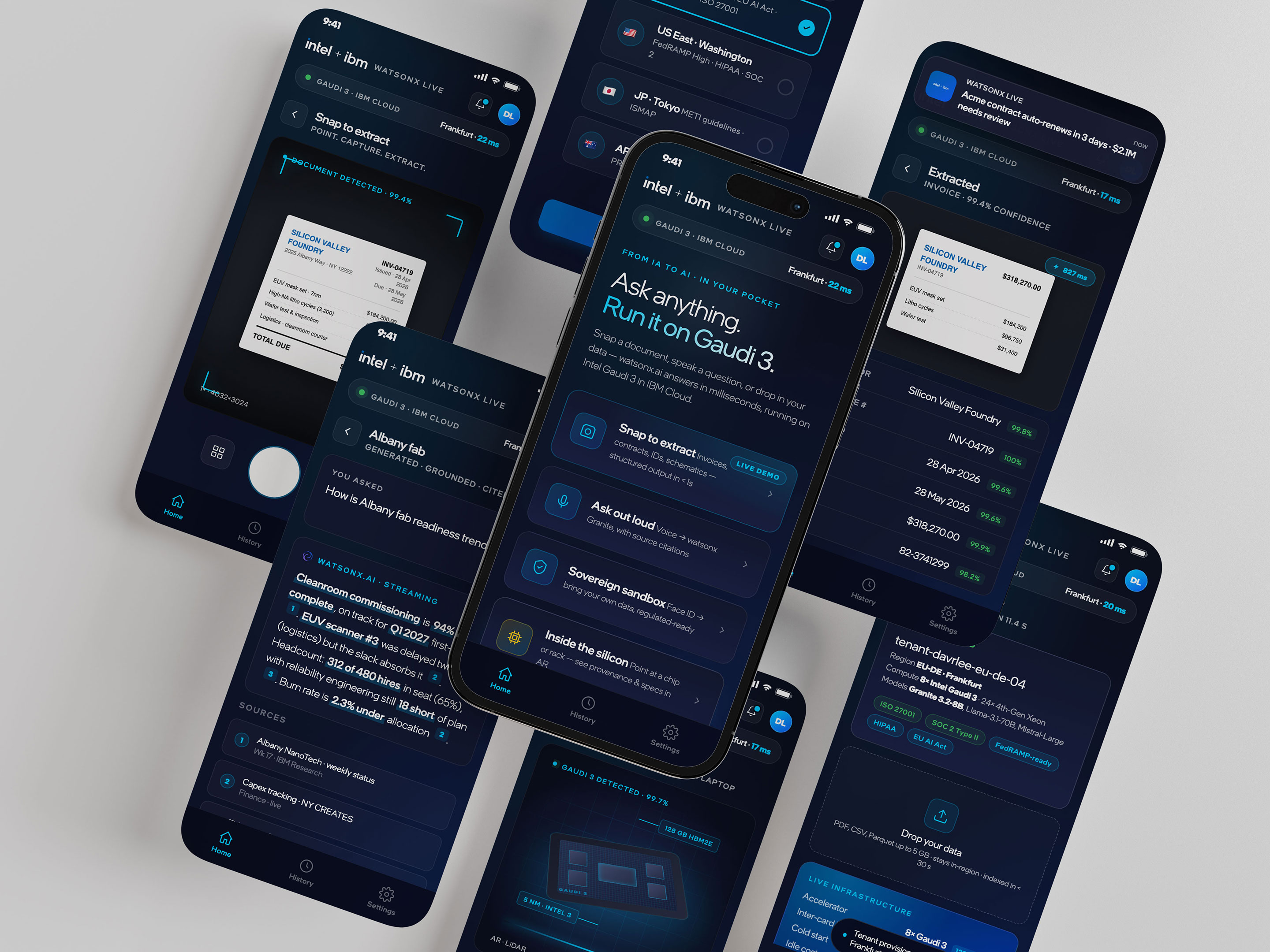 watsonx Live · mobile experience
